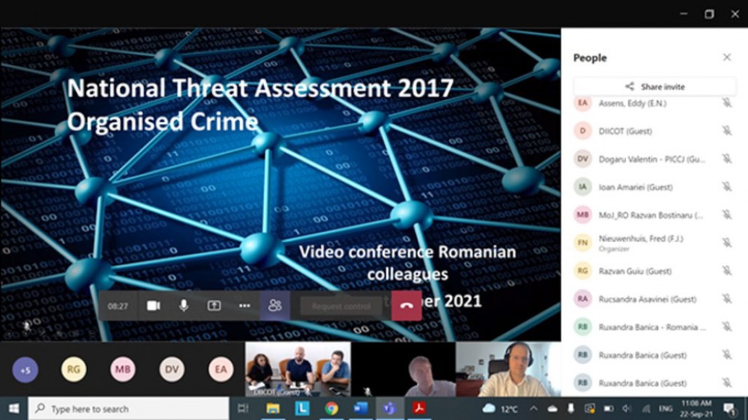 Întâlnire de lucru în cadrul activității 4 a proiectului - Elaborarea Analizei Naționale de Riscuri și Amenințări privind criminalitatea organizată