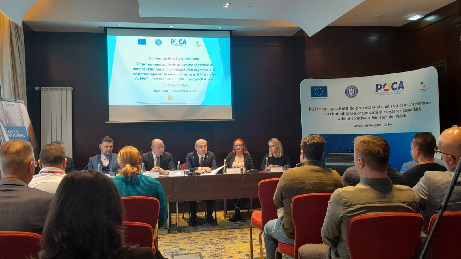 Conferința finală a proiectului „Întărirea capacității de procesare și analiză a datelor referitoare la criminalitatea organizată și creșterea capacității administrative a Ministerului Public”